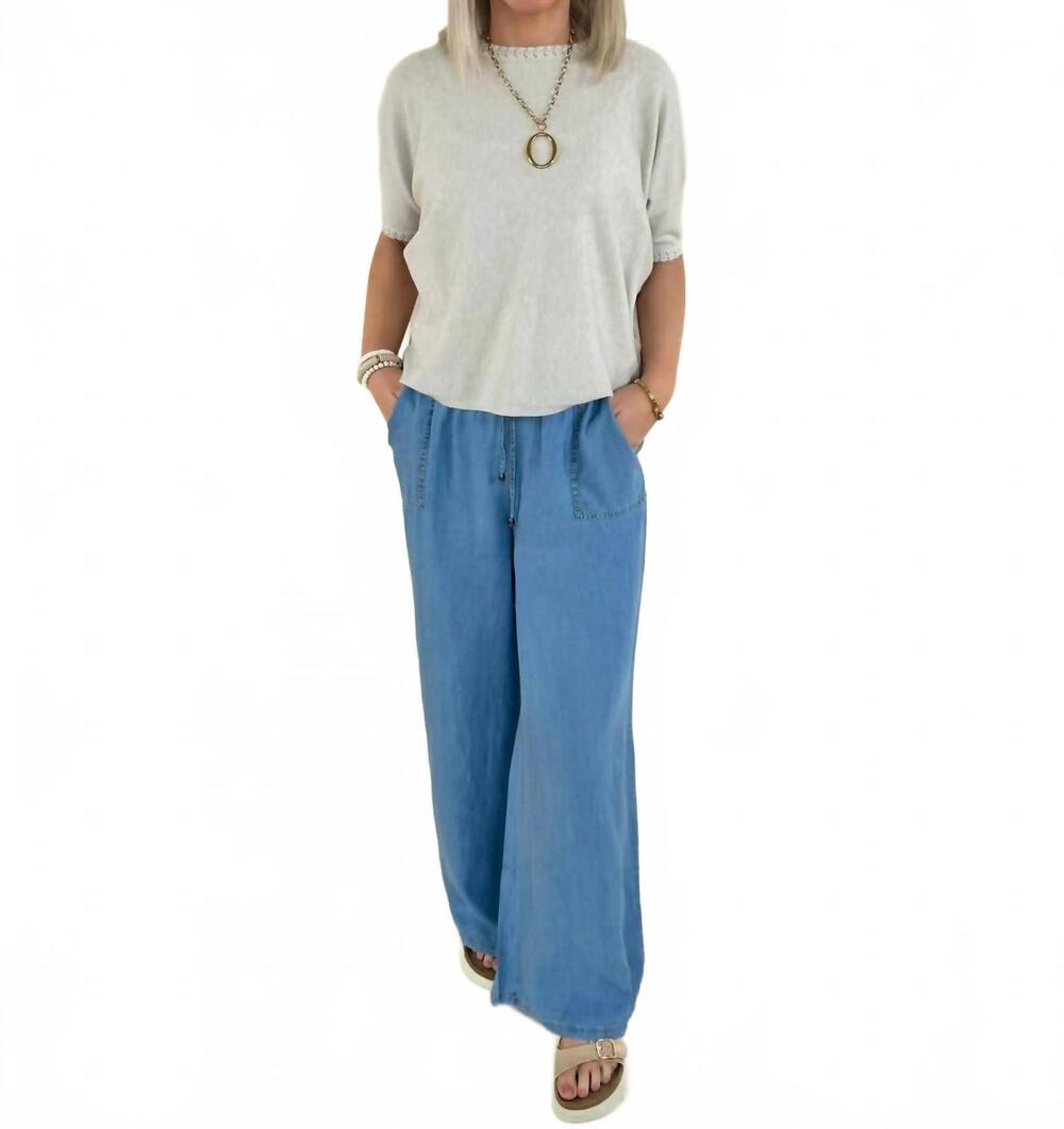 NEW COCO + CARMEN zayla lightweight heavenly-luxe short sleeve sweater in oatmea